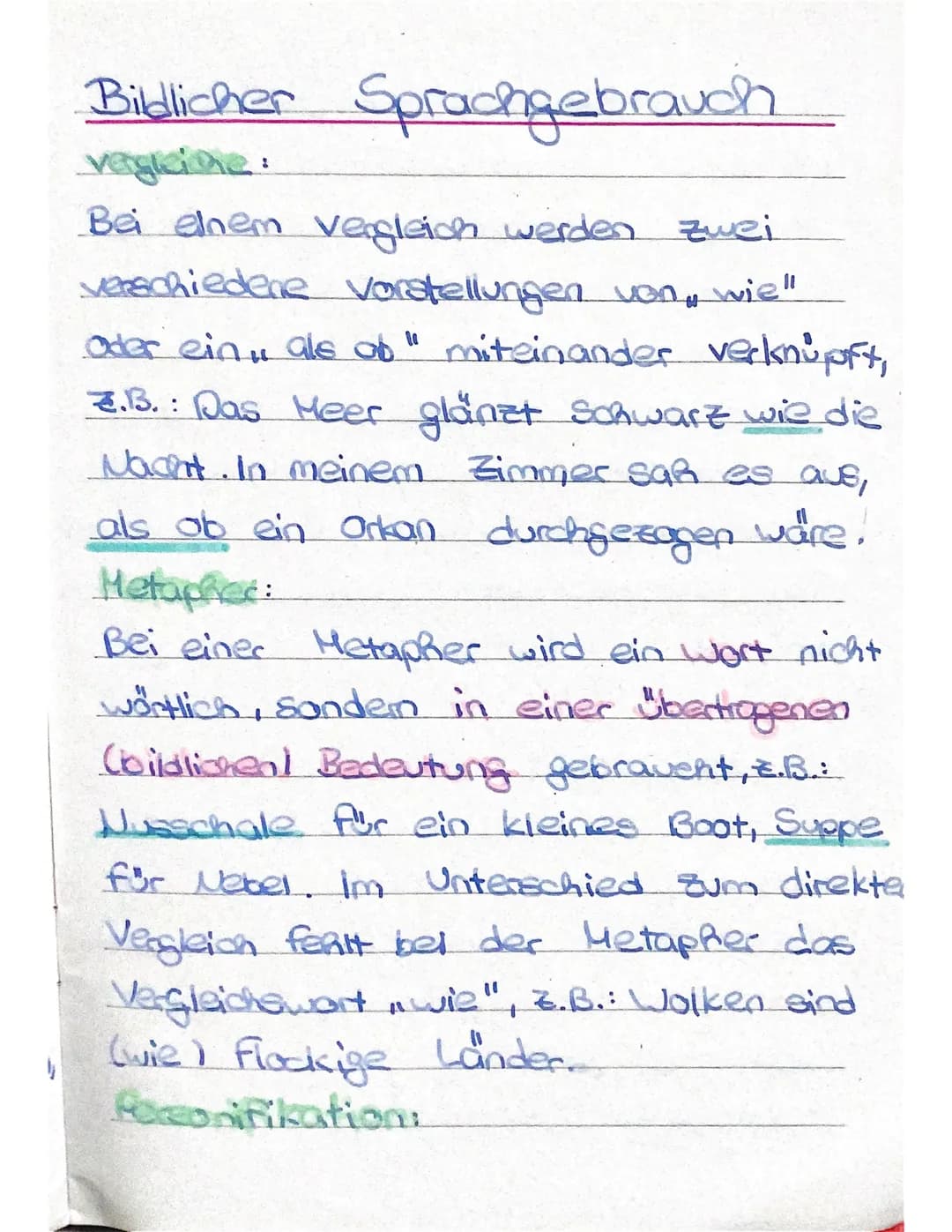 4
Bildlicher Sprachgebrauch
vergleine:
Bei einem vergleich werden zwei
verschiedene vorstellungen von, wie"
oder ein" als ob" miteinander ve