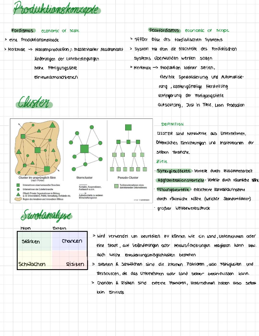 Strukturwandel und Cluster einfach erklärt - Beispiele und Definitionen