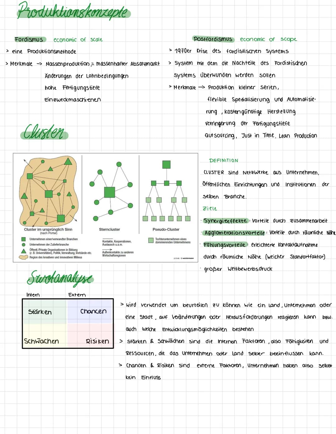 Produktionskonzepte
Fordismus economic of scale
> eine Produktionsmethode
> Merkmale
Massenproduktion = massenhafter Absatzmarkt
Änderungen 