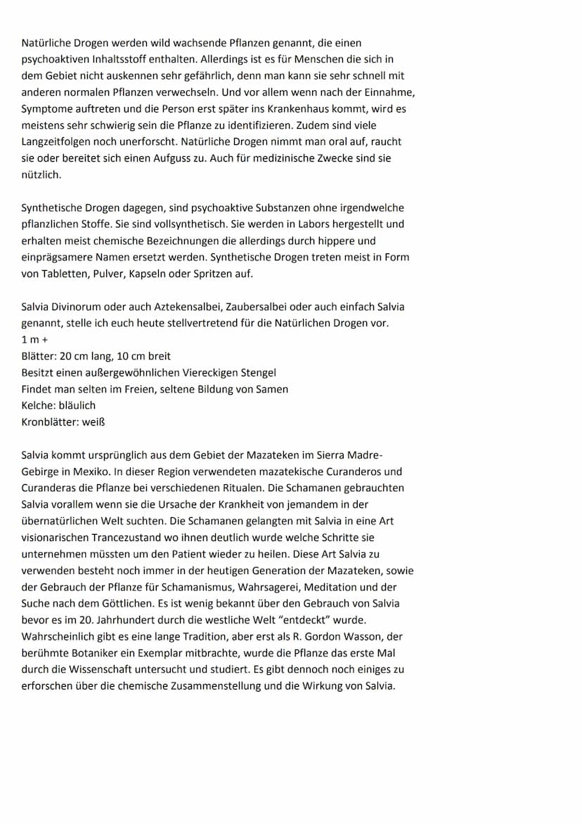 NATÜRLICHE DROGEN Damit ihr einen kleinen Überblick, über die Themen und Punkte bekommt,
die ich euch heute vorstellen werde: Hier meine Gli