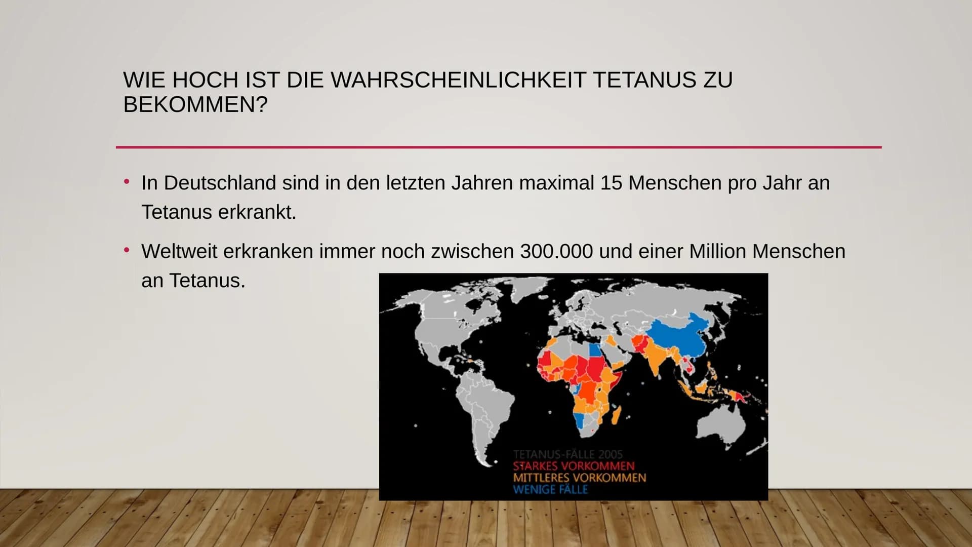 TETANUS ÜBERBLICK
●
●
●
●
●
Was ist Tetanus?
Wie kann man sich mit Tetanus infizieren?
Was sind die Symptome von Tetanus?
Wie kann man sich 