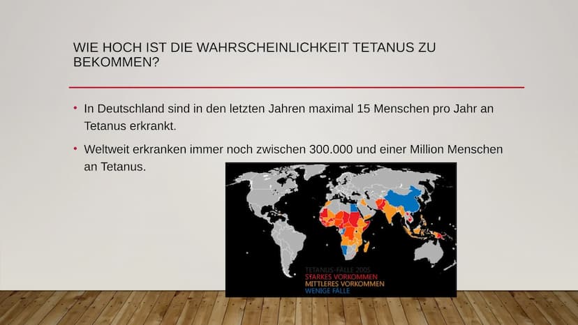 TETANUS ÜBERBLICK
●
●
●
●
●
Was ist Tetanus?
Wie kann man sich mit Tetanus infizieren?
Was sind die Symptome von Tetanus?
Wie kann man sich 