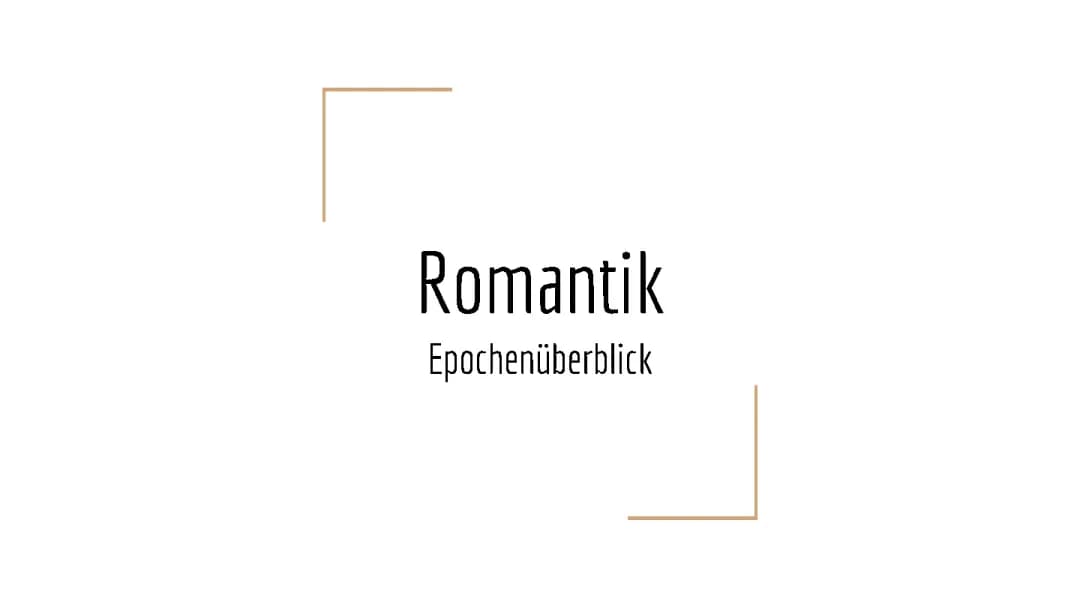 Alles über die Romantik Epoche: Merkmale, Literatur und Musik