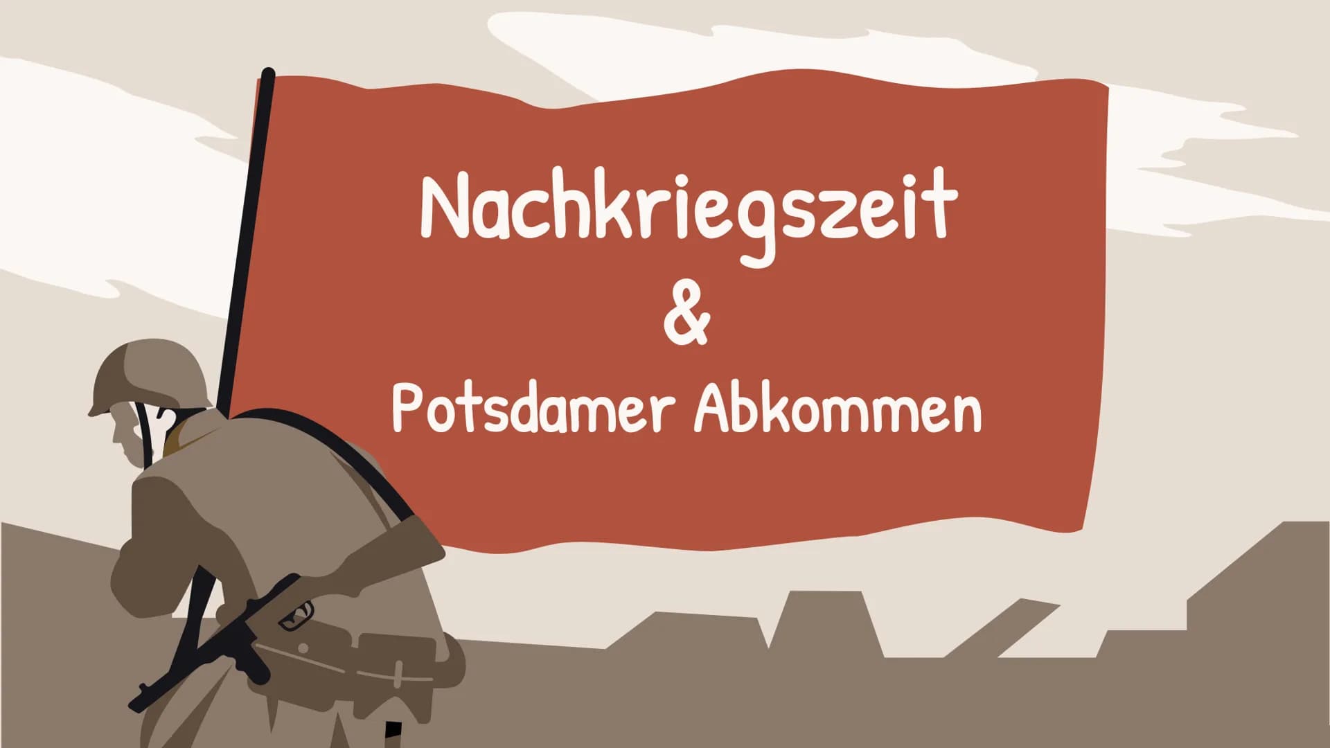 WALE
Hladkaliny
Zerstörung Neuanfang Verantwortung Nachkriegszeit
&
Potsdamer Abkommen GLIEDERUNG
1. Situation der Deutschen nach Kriegsende