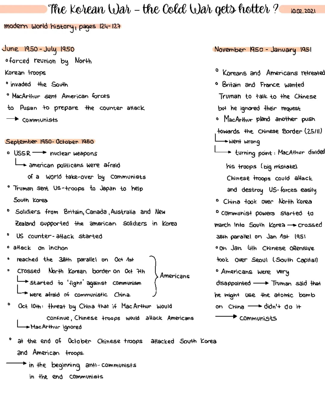 Koreakrieg/ the Korean War