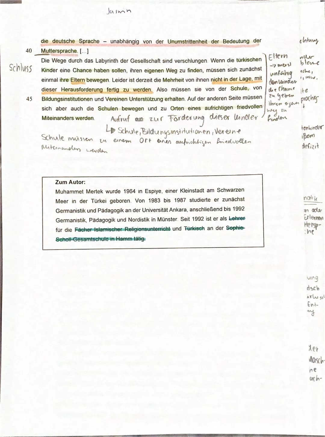 Q1/2 (D1, FU)
Bearbeitungszeit:
Aufgabenart IA:
Textgrundlage:
3. Klausur, Thema: Reflexion über Sprache - Mehrsprachigkeit
Analyse eines Sa