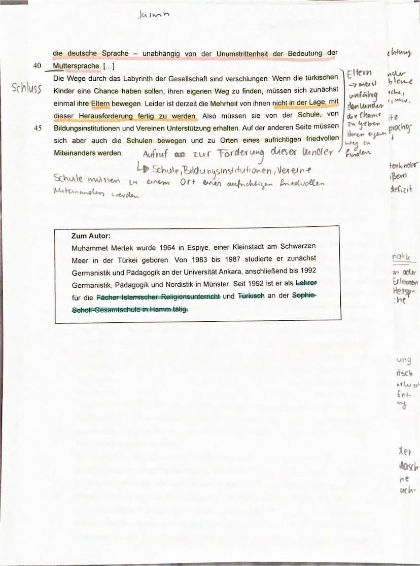 Q1/2 (D1, FU)
Bearbeitungszeit:
Aufgabenart IA:
Textgrundlage:
3. Klausur, Thema: Reflexion über Sprache - Mehrsprachigkeit
Analyse eines Sa