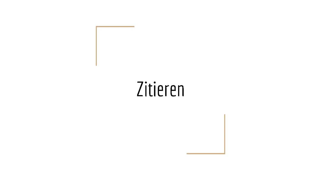 Richtiges Zitieren 