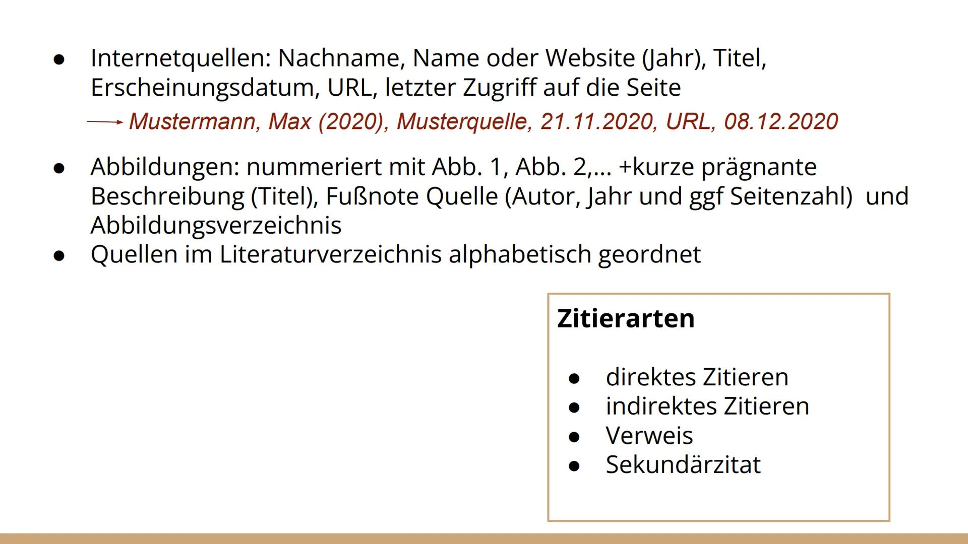 Zitieren GLIEDERUNG
1. Zitieren
2. Direktes Zitieren
3. Indirektes Zitieren
4. Sonderfälle
5. Quellen 1. ZITIEREN Zitieren definiert
Duden D