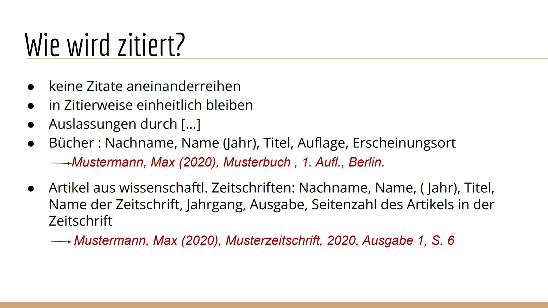 Zitieren GLIEDERUNG
1. Zitieren
2. Direktes Zitieren
3. Indirektes Zitieren
4. Sonderfälle
5. Quellen 1. ZITIEREN Zitieren definiert
Duden D