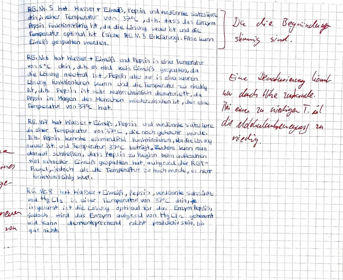 EF Biologie G2
Klausur 2 (20/21) - Enzymatik
Name: Dania Khudeda
15.06.21
Aufgabe 1 - Aufbau und Funktion von Enzymen
1.1 Enzyme werden als 