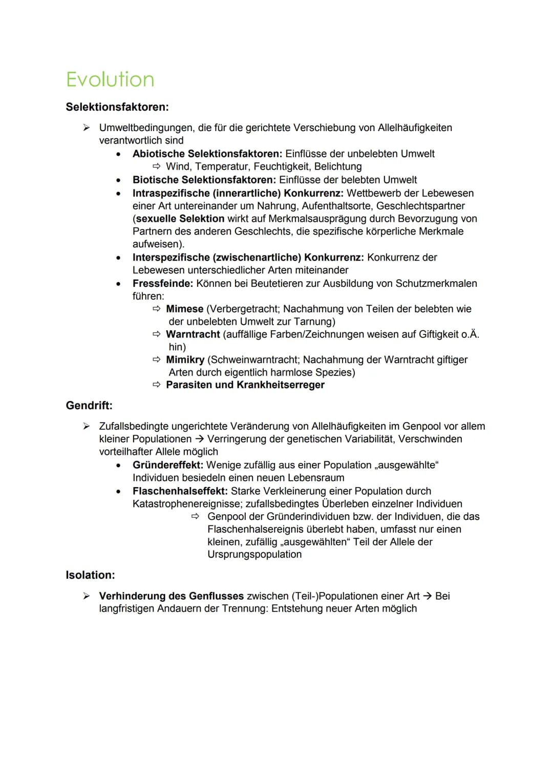 evolution Evolution
Hierarchische Einteilung der Organismen:
Stamm/Abteilung: Chordatiere
Unterstamm/-abteilung: Wirbeltiere
Klasse: Säugeti