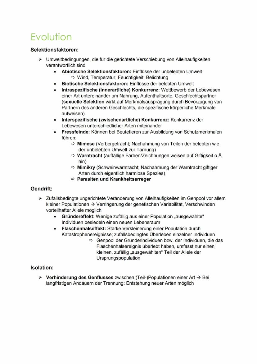 evolution Evolution
Hierarchische Einteilung der Organismen:
Stamm/Abteilung: Chordatiere
Unterstamm/-abteilung: Wirbeltiere
Klasse: Säugeti