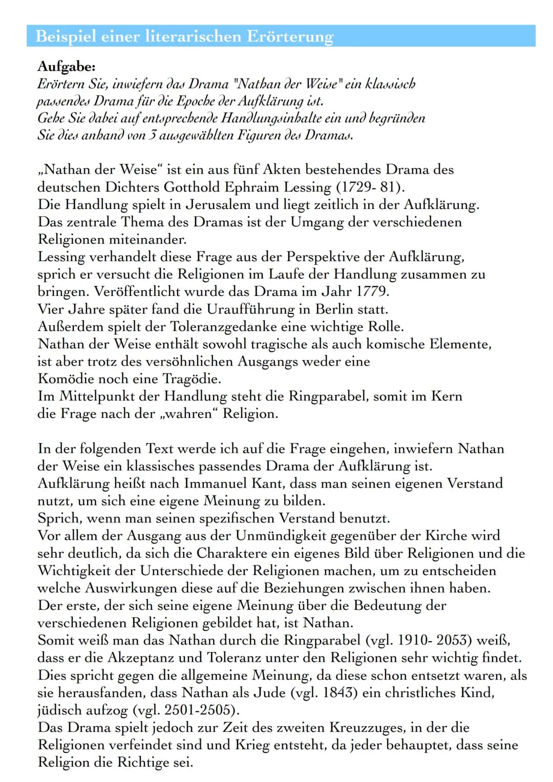 LITERARISCHE ERÖRTERUNG
Die literarische Erörterung ist eine Form der textgebundenen Erörterung.
Dabei erörtert man anhand einer Fragestellu