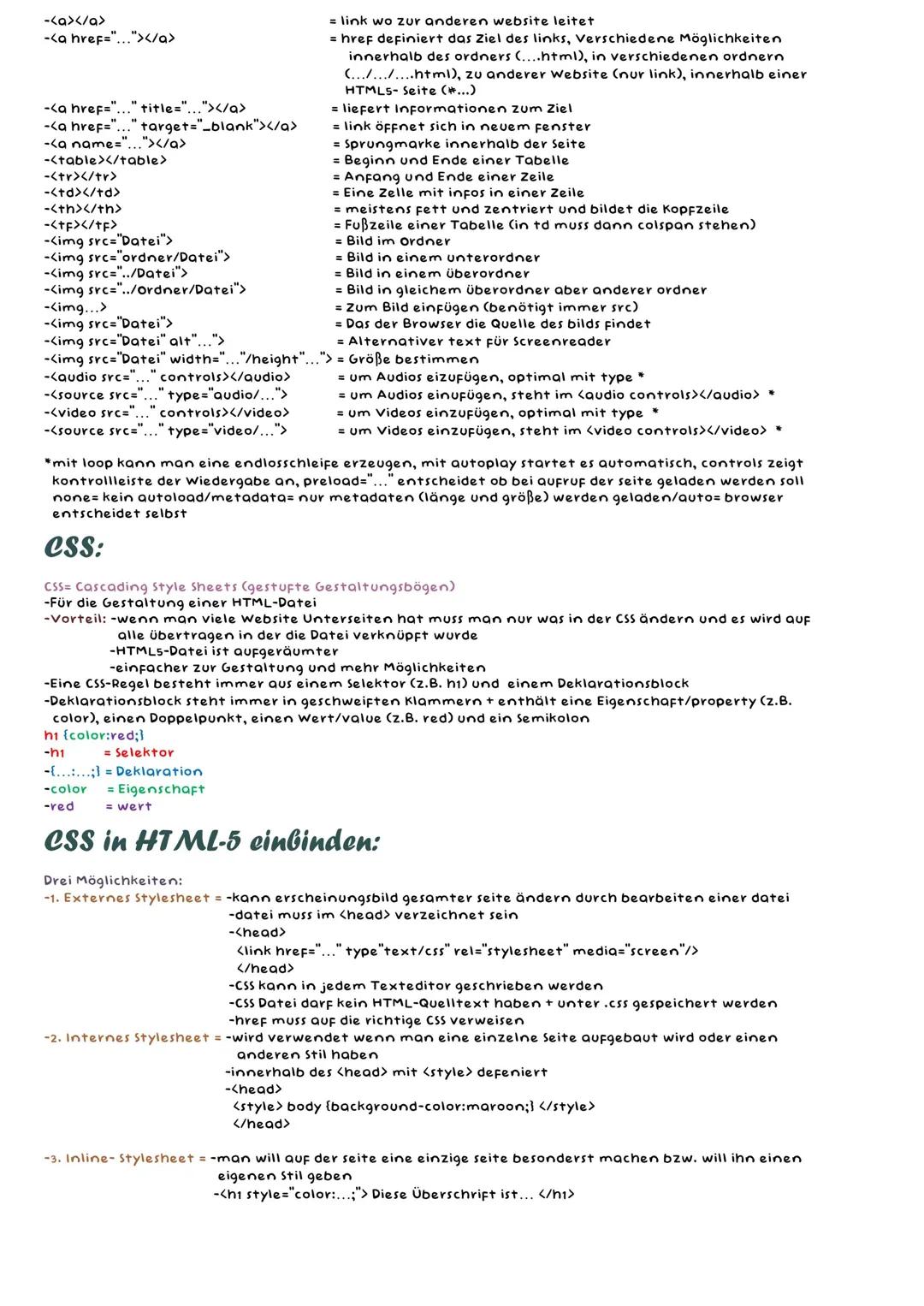 HTML-5:
HTML 5= Hypertext Markup Language
-HTML 5 ist eine Auszeichnungssprache mit der Webseiten geschrieben werden.
-HTML 5 legt Fest welc