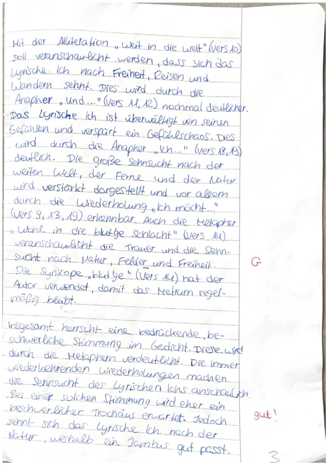 Chiara Uccello
22.04.24
3-Deutschklausur.
Das romantische Gedicht „Das zerbrochene
་་
Ringlein" von Joseph von Eichendorff aus dem
1815 them