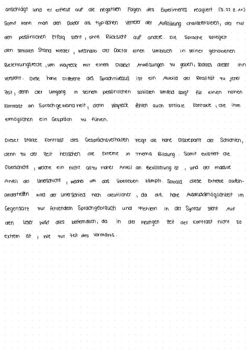 Szene 10
Das Drama Woyzeck" geschrieben von Georg Büchner
11
I
der Massenarmut auf.
gesellschaft zu dieser Zeit auf und klärt über die Folge