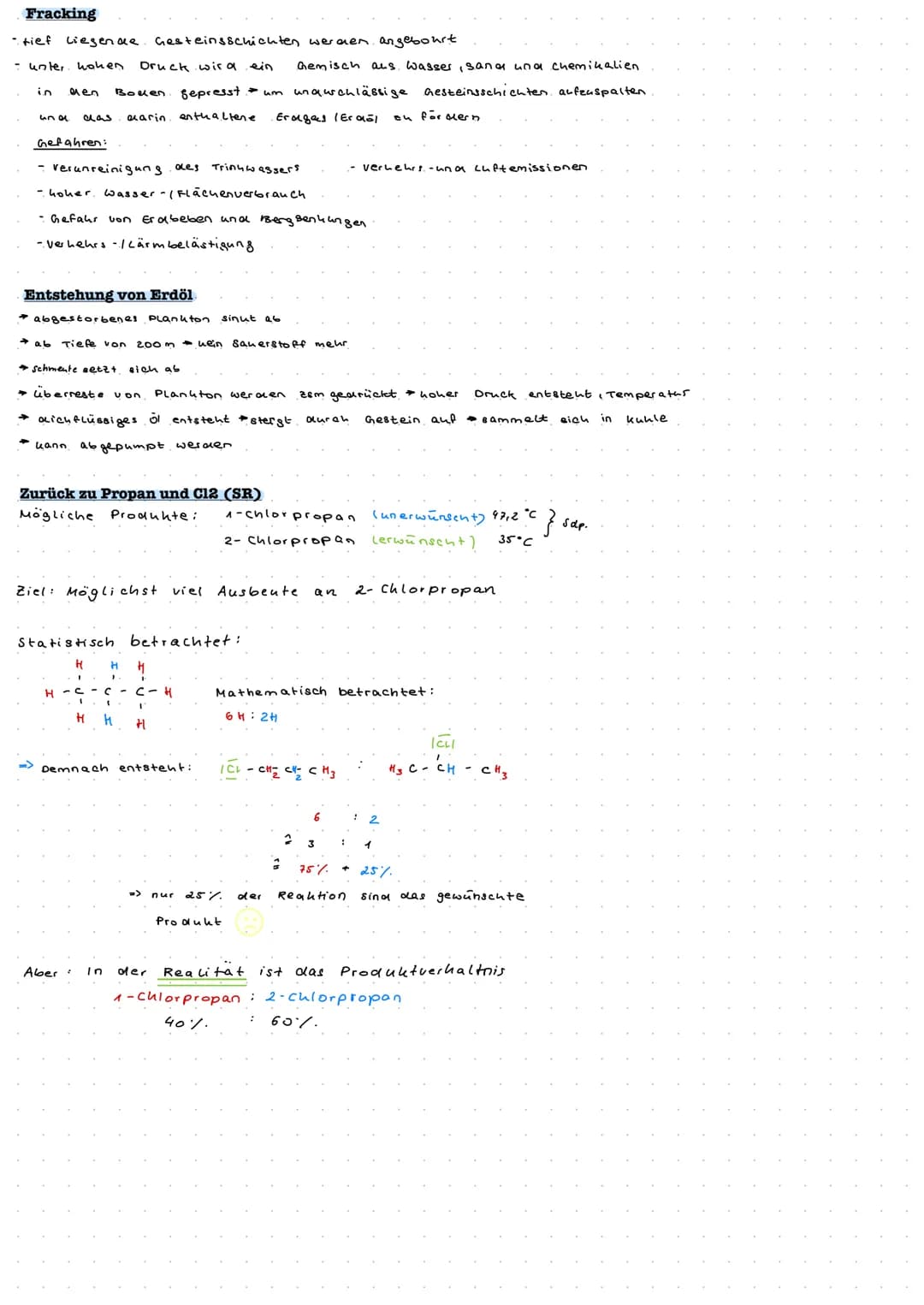 
<h2 id="dieradikalischesubstitution">Die radikalische Substitution</h2>
<p>Halogene wie Chlor oder Brom reagieren unter Einwirkung von Lich