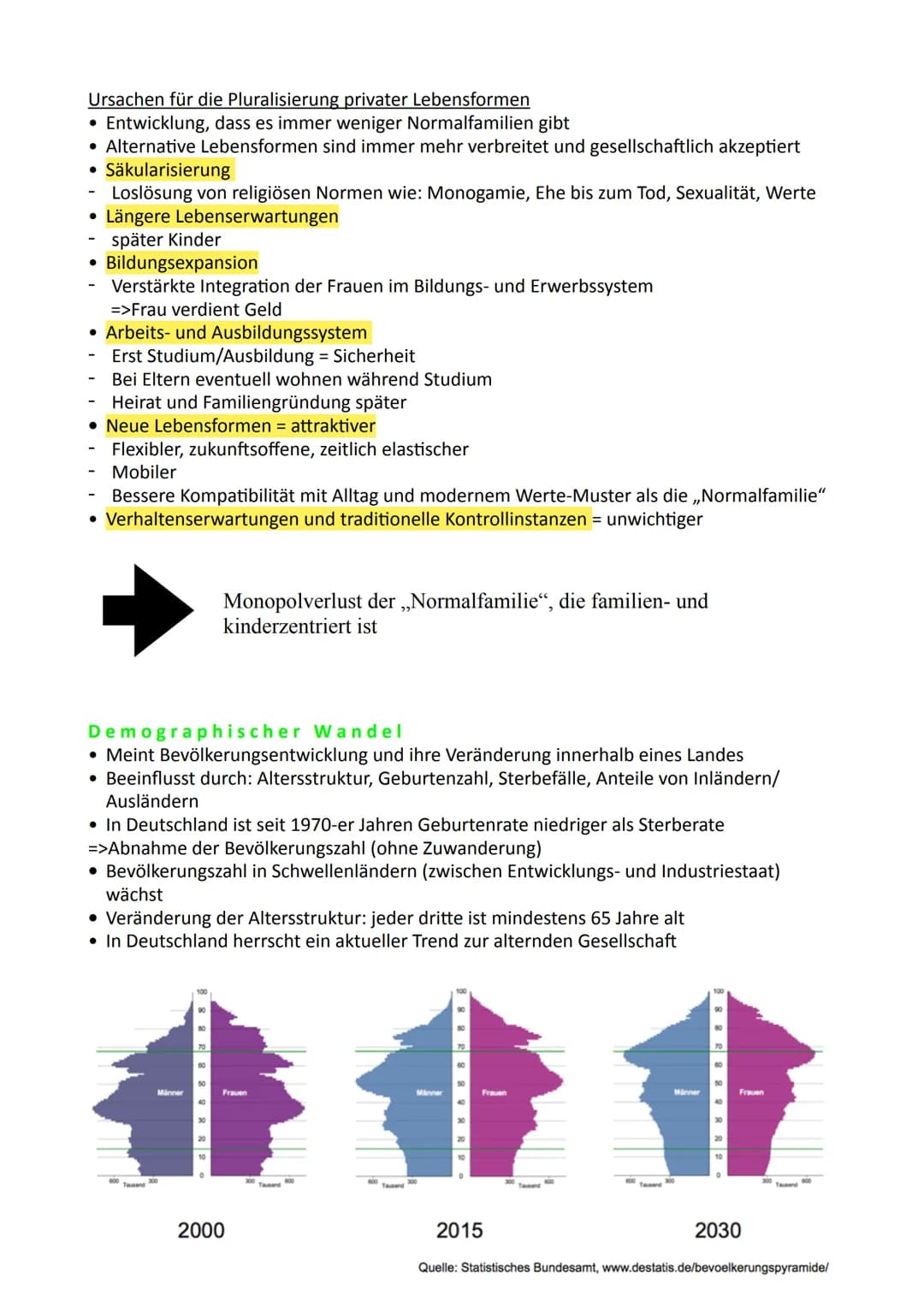 Sozialer Wandel
• Auch Kulturwandel = prinzipiell unvorhersehbaren Veränderungen, die Gesellschaft in
ihrer sozialen und kulturellen Struktu