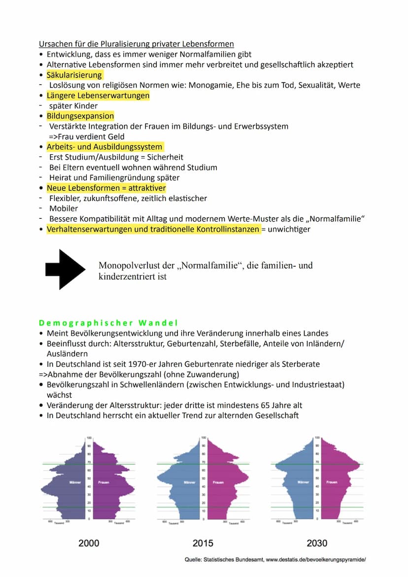 Sozialer Wandel
• Auch Kulturwandel = prinzipiell unvorhersehbaren Veränderungen, die Gesellschaft in
ihrer sozialen und kulturellen Struktu