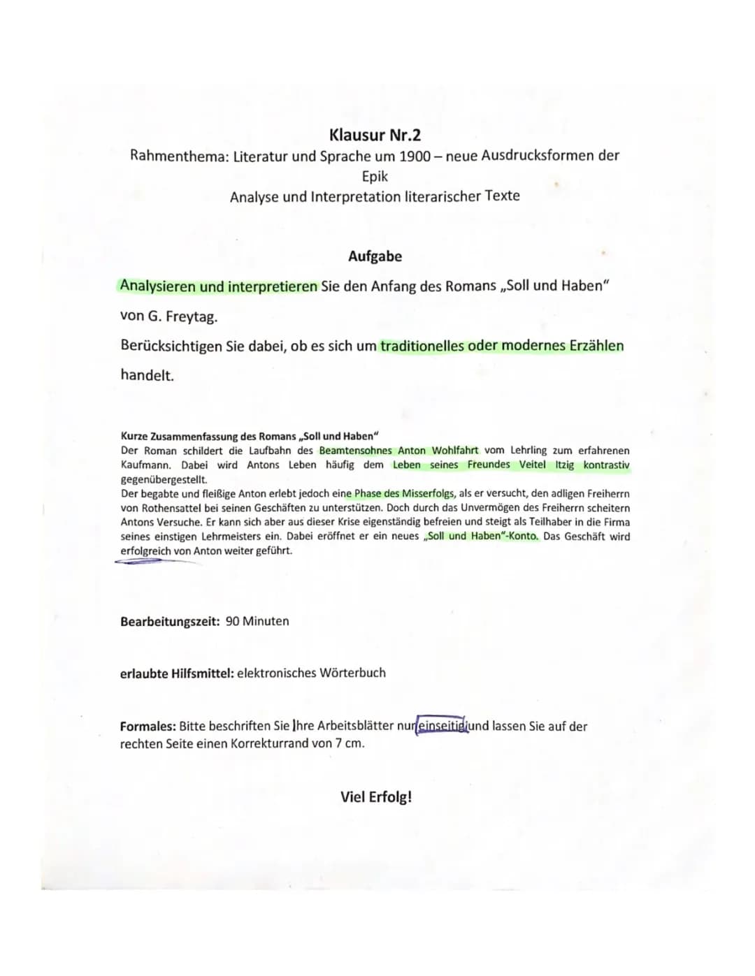 Soll und Haben: Buch, Epoche und Spuren des Erzählens - Einfache Analyse für Schüler