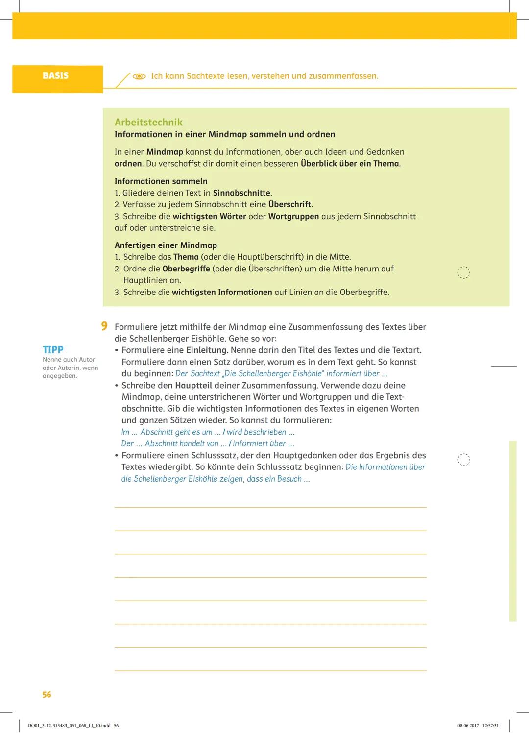 Lernjob
Ich kann Sachtexte lesen, verstehen
und zusammenfassen.
Sachtexte sind Texte, die nicht nur im Deutschunterricht eine Rolle spielen,