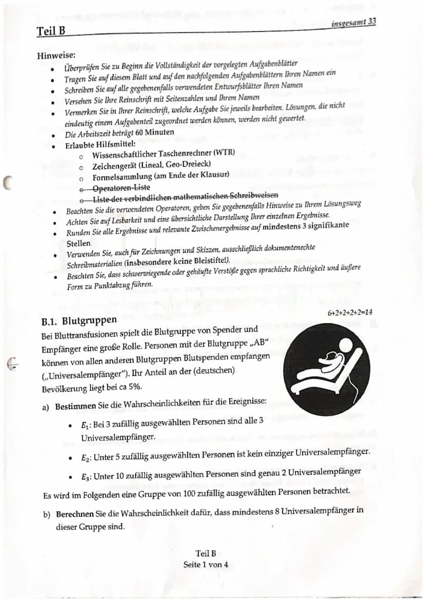 Bewertung:
29 von 42
Bewertungseinheiten:
Note (KMK-Punkte):
10
Notenspiegel: (Mittelwert:
Punkte 15 14 13 12 11 10 09 08 07 06 1
Note 1+1 1