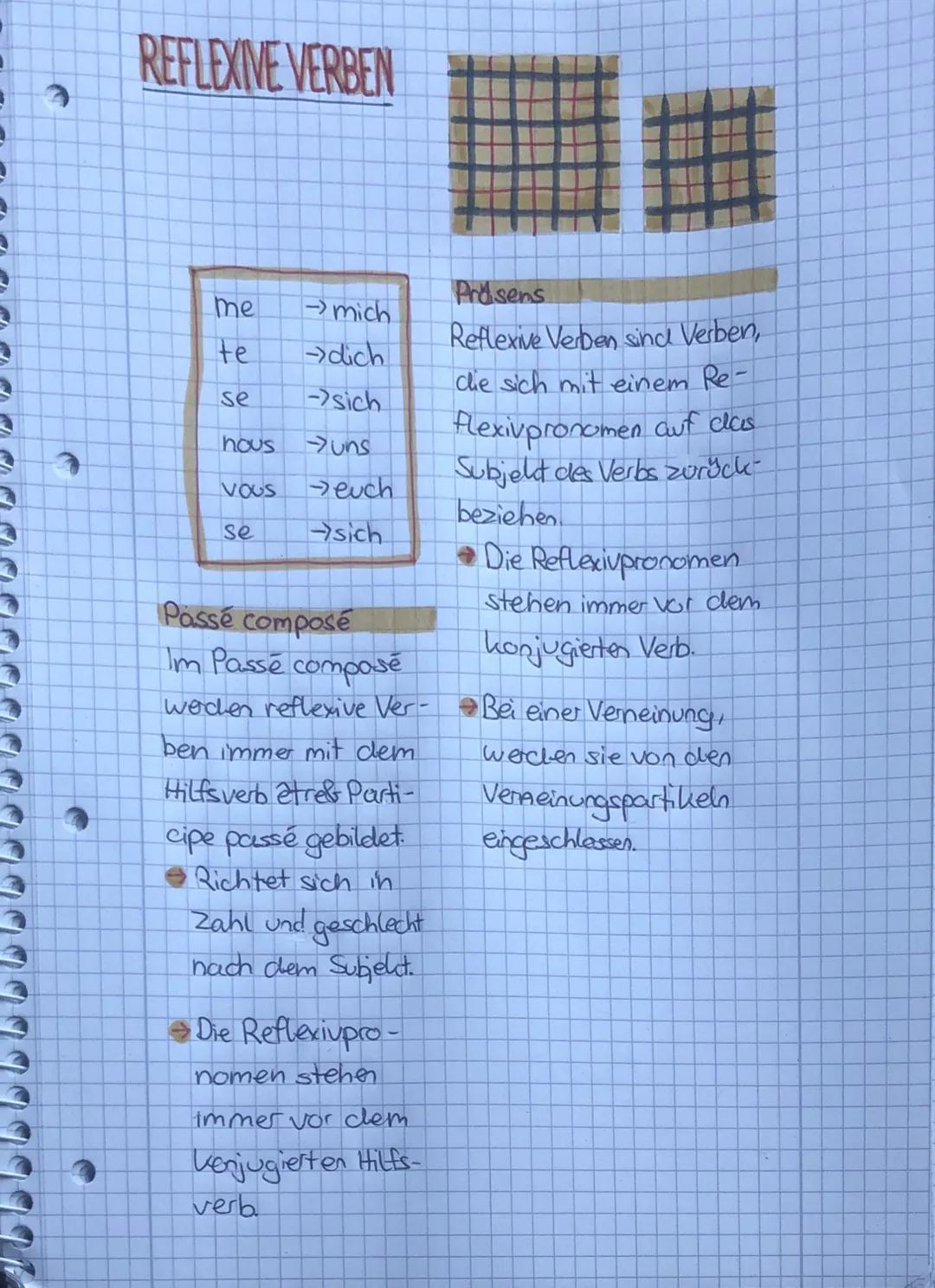 # REFLEXIVE VERBEN

a
a
me $\rightarrow$ mich

te $\rightarrow$ dich

se $\rightarrow$ sich

hous uns

Vous euch

se sich

Passé composé

Im