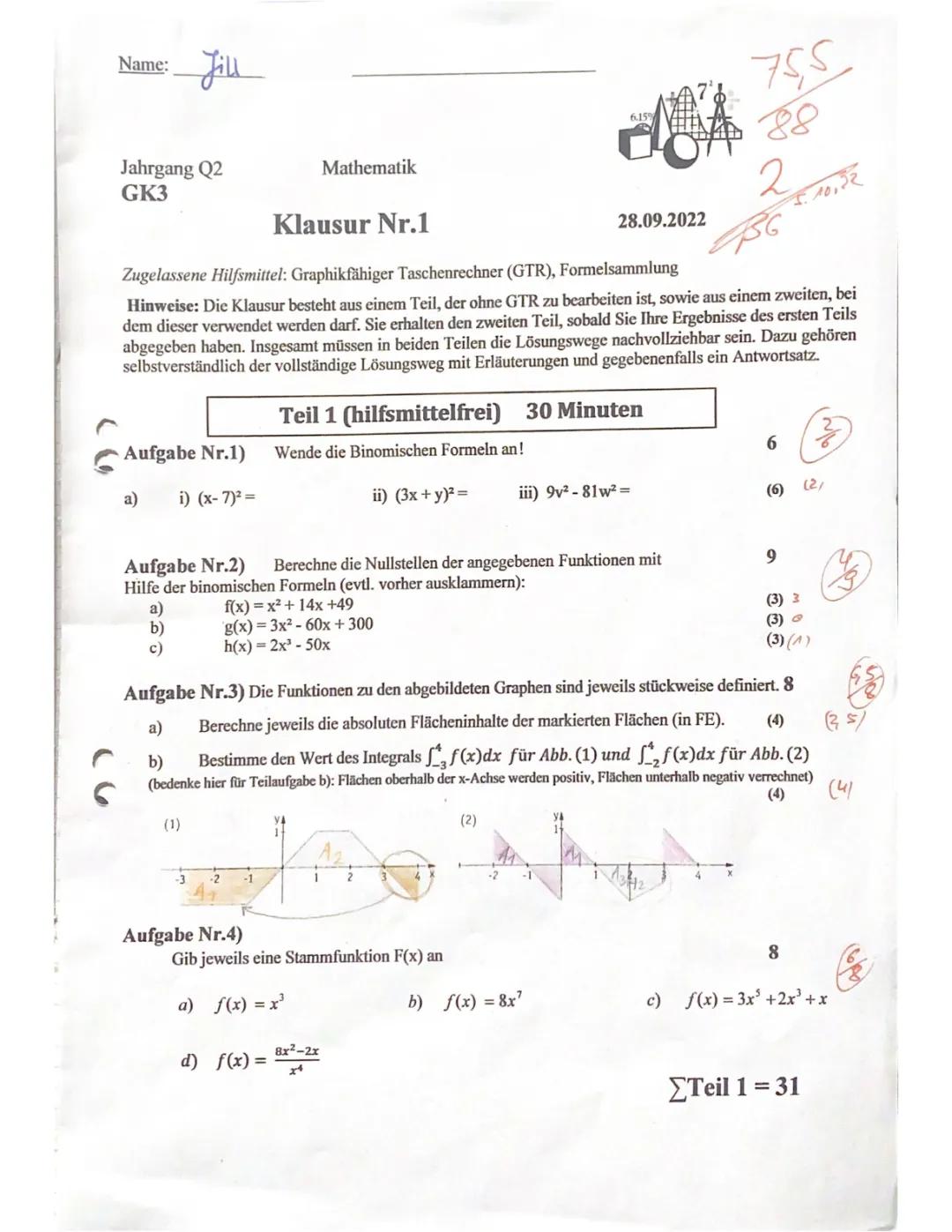 Übungen zu Binomischen Formeln mit Lösungen | PDF für Klasse 7, 8 und 9