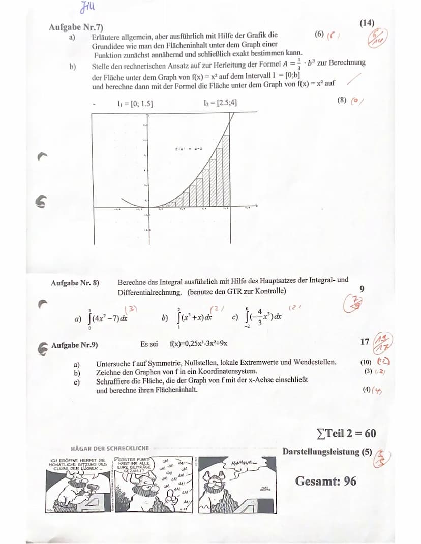 Name:
Jill
Jahrgang Q2
GK3
Aufgabe Nr.1)
i) (x-7)² =
a)
-2
Mathematik
Klausur Nr.1
Zugelassene Hilfsmittel: Graphikfähiger Taschenrechner (G