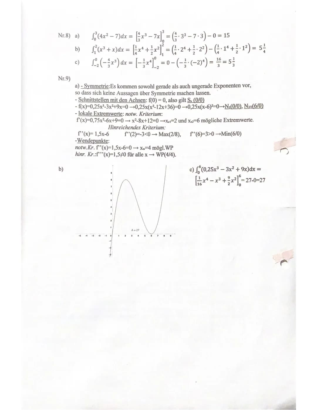 Name:
Jill
Jahrgang Q2
GK3
Aufgabe Nr.1)
i) (x-7)² =
a)
-2
Mathematik
Klausur Nr.1
Zugelassene Hilfsmittel: Graphikfähiger Taschenrechner (G