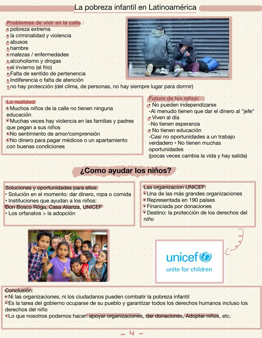 # La pobreza infantil en Latinoamérica

Definición de la pobreza infantil: La pobreza infantil va más
allá de la falta de recursos económico