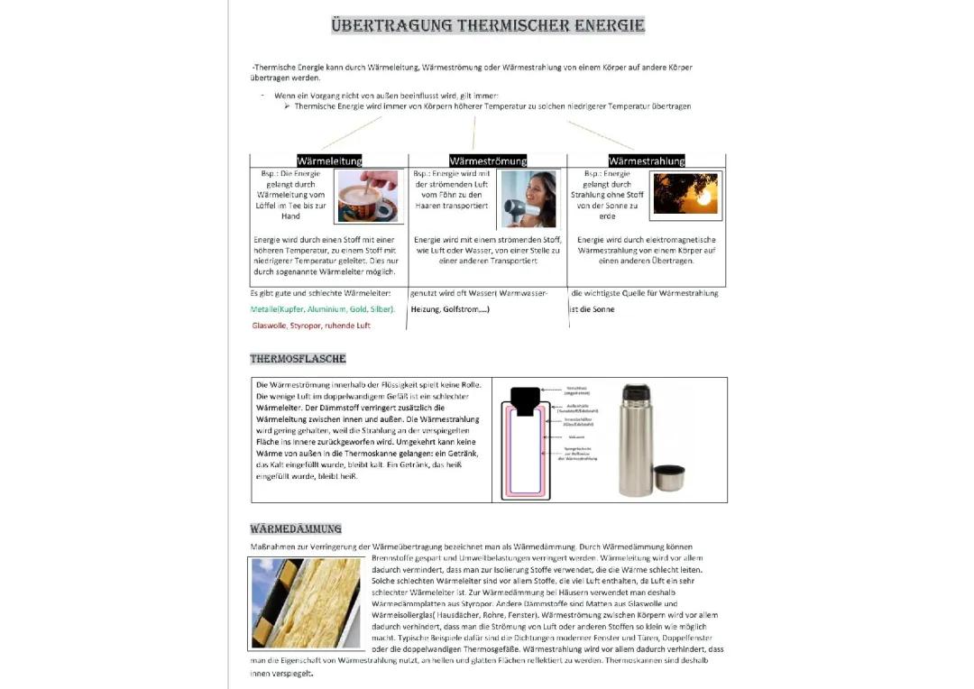 Wie funktioniert eine Thermoskanne und Thermobecher? Wärmeverluste und Wärmeströmung einfach erklärt