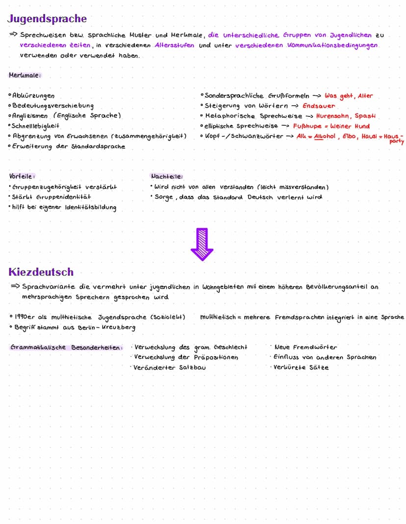 Allgemein:
→ Modifizierung oder Erweiterung der Standardsprache
(Standardsprache = allgemein Verbindlich, einheitlich durch Regeln, hauptsäc