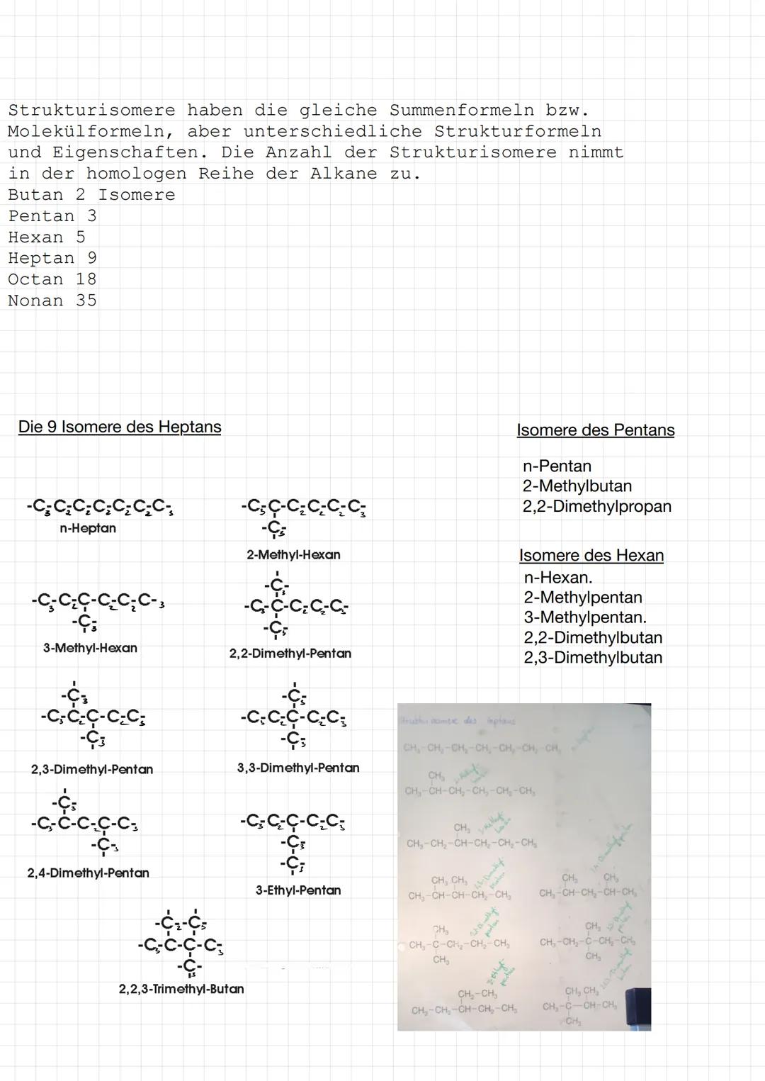 THEMA
Chemie-Einführungsphase
Strukturisomere
Aufgabenstellung:
Bauen Sie Molekülmodelle, die der Summenformel von Pentan (C5H12)
entspreche