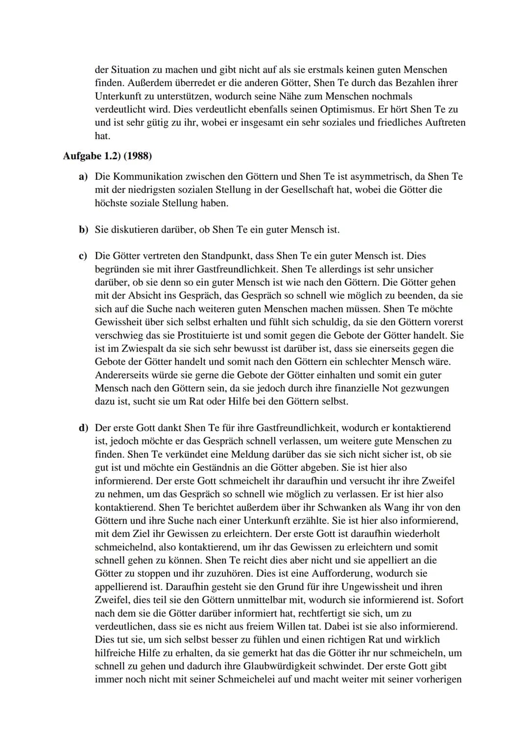 Thema der Unterrichtsreihe: Kann die Welt bleiben, wie sie ist?
Thema der Stunde(n): In welchem Verhältnis steht das Gute" zu „dem
Bösen" in