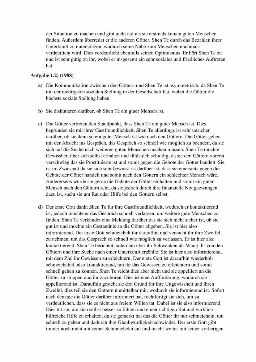 Thema der Unterrichtsreihe: Kann die Welt bleiben, wie sie ist?
Thema der Stunde(n): In welchem Verhältnis steht das Gute" zu „dem
Bösen" in