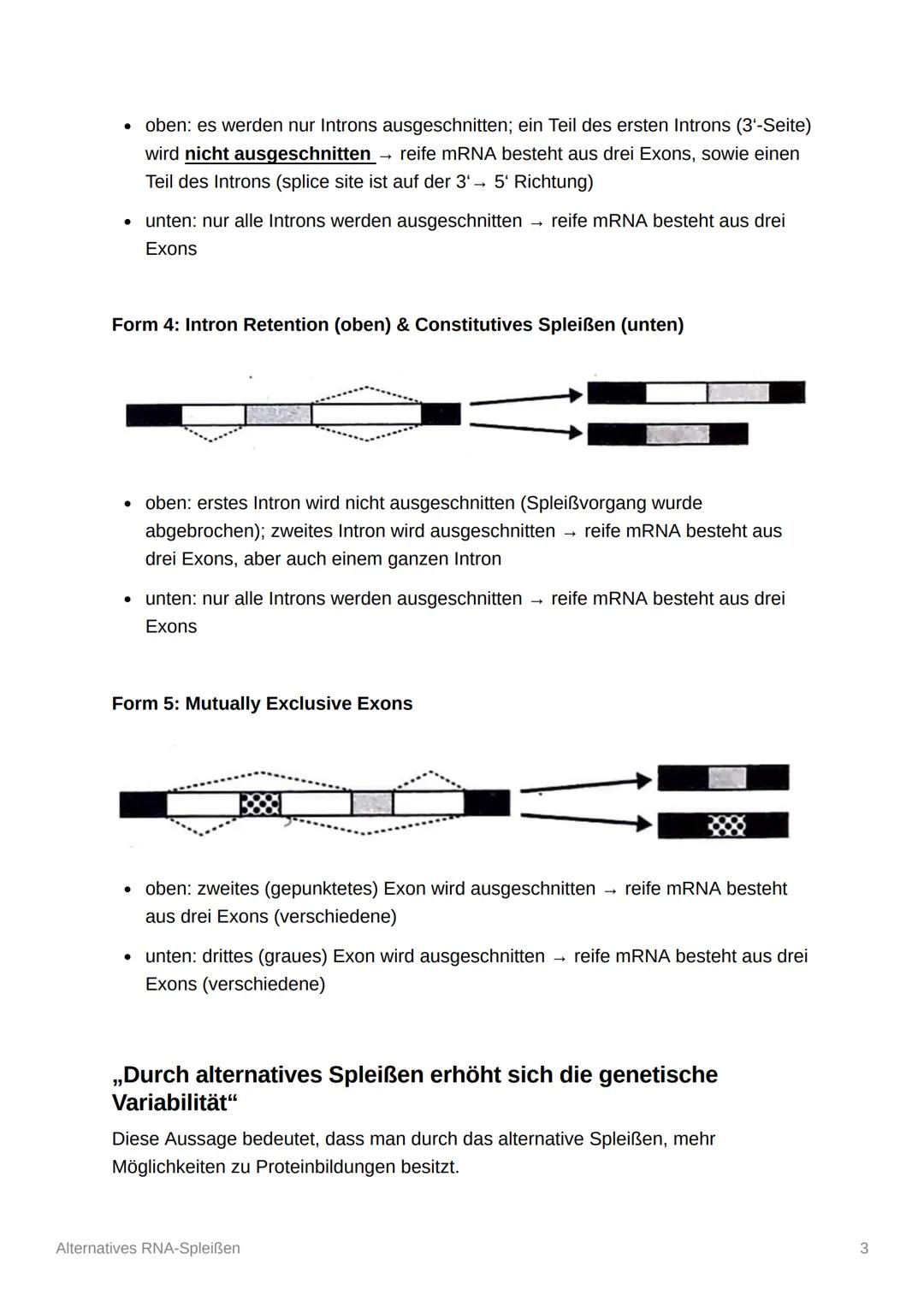 Alternatives RNA-Spleißen
Date
Oberthema Genetik
Thema
@September 22, 2022
Spleißen
Prozess des alternativen Spleißens
Damit aus einem DNA-S