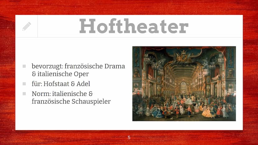 Denise Berger
Lk Deutsch
Fr. Steppat
Gliederung:
1. Drama
2. verschiedene Arten d. Theaters
Das Theater - die kulturelle Entwicklung zur Ein