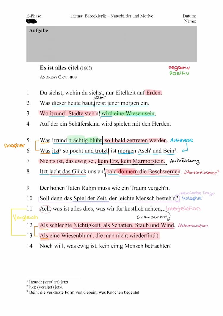 Know Es ist alles eitel - Andreas Gryphius  thumbnail