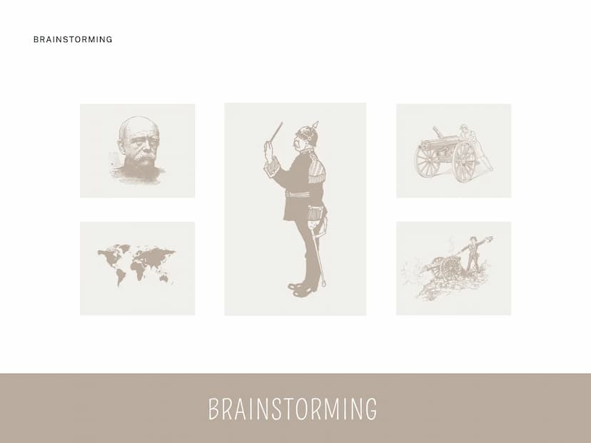 WILHELM II. UND BISMARCK
Von Marleen und Aleyna BRAINSTORMING
BRAINSTORMING GLIEDERUNG
WILHELM II. UND BISMARCK
Persönlichkeit von Bismarck

