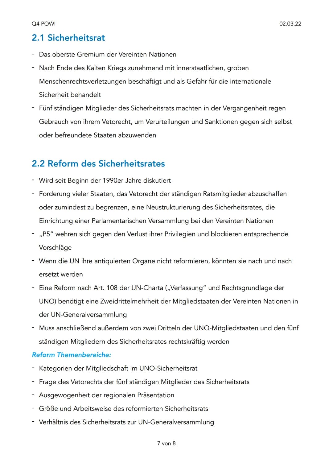 Q4 POWI
1. Globalisierung
Prozess der zunehmenden Vernetzung der Volkswirtschaftlichen auf internationaler Ebene
in den Bereichen Wirtschaft