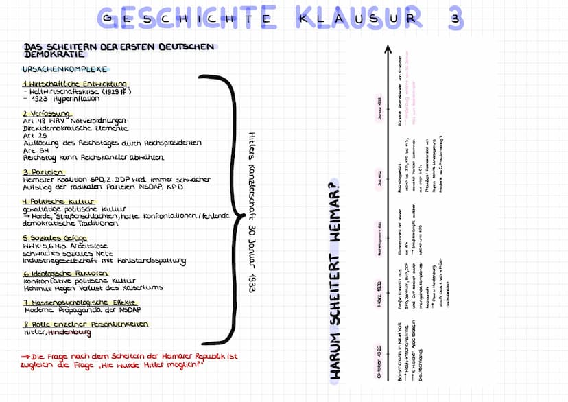 GESCHICHTE KLAUSUR
DIE SA
Sturmabteilung → brutaler Terror
-1920: Sicherung von Parteiveranstaltungen
1921: Umformung zur paramilitärischer 