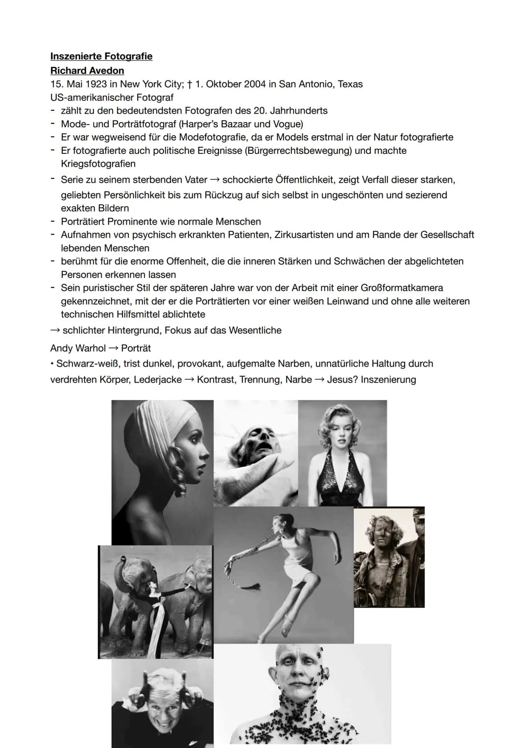 Q2.1 Ausdrucksmöglichkeiten von Fotografie - Hinterfragung der Wirklichkeit
Bilderschließung
- charakteristische Bildbeispiele unter Berücks
