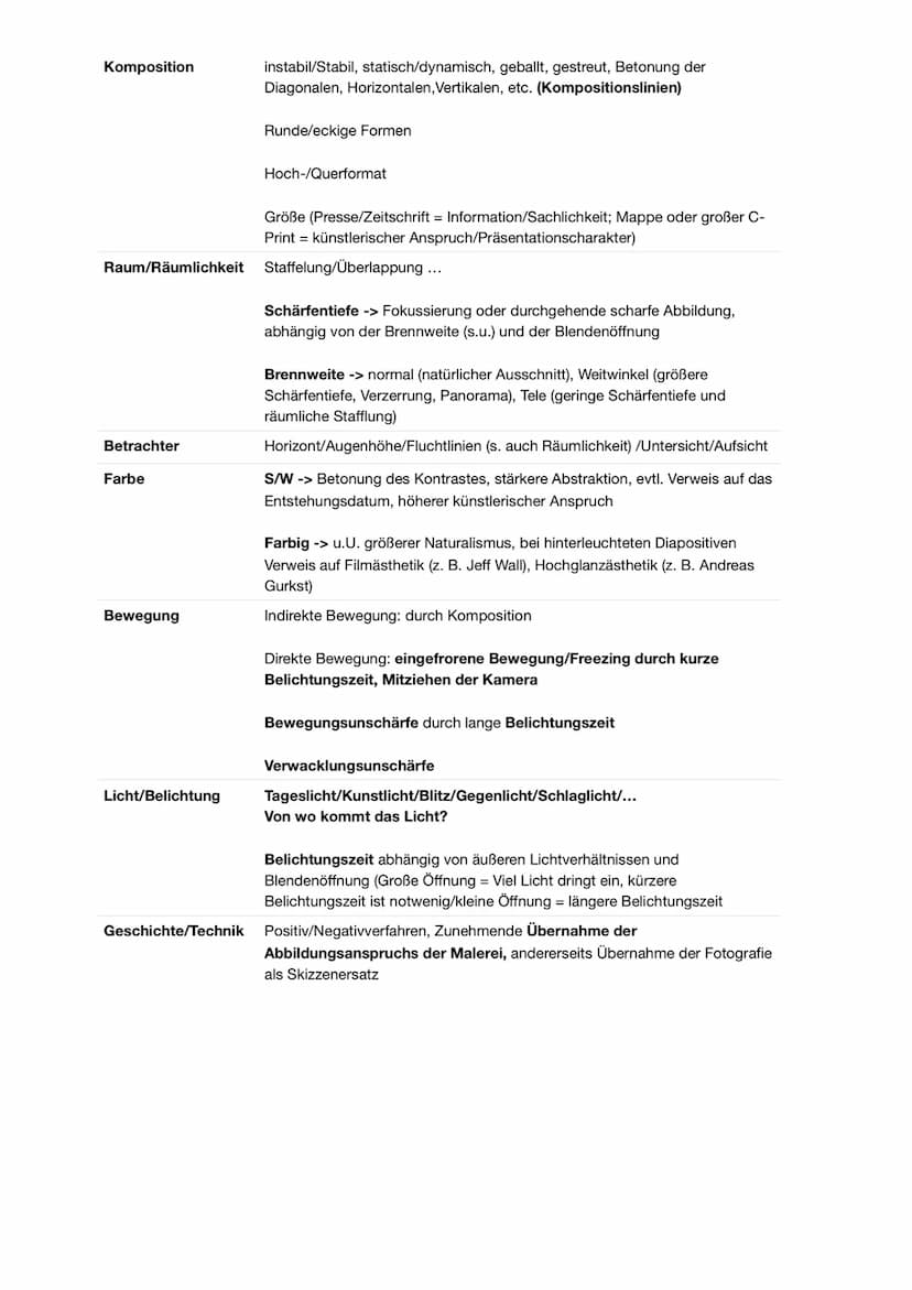 Q2.1 Ausdrucksmöglichkeiten von Fotografie - Hinterfragung der Wirklichkeit
Bilderschließung
- charakteristische Bildbeispiele unter Berücks