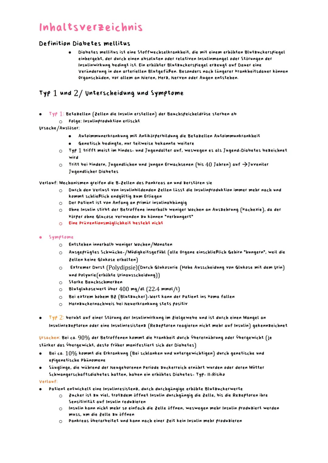 Lernzettel Abitur Gesundheit Diabetes
Name:
Lernzettel Abitur Gesundheit Diabetes
Diabetes
Fach: Gesundheit und Soziales
Thema Diabetes
H
T2