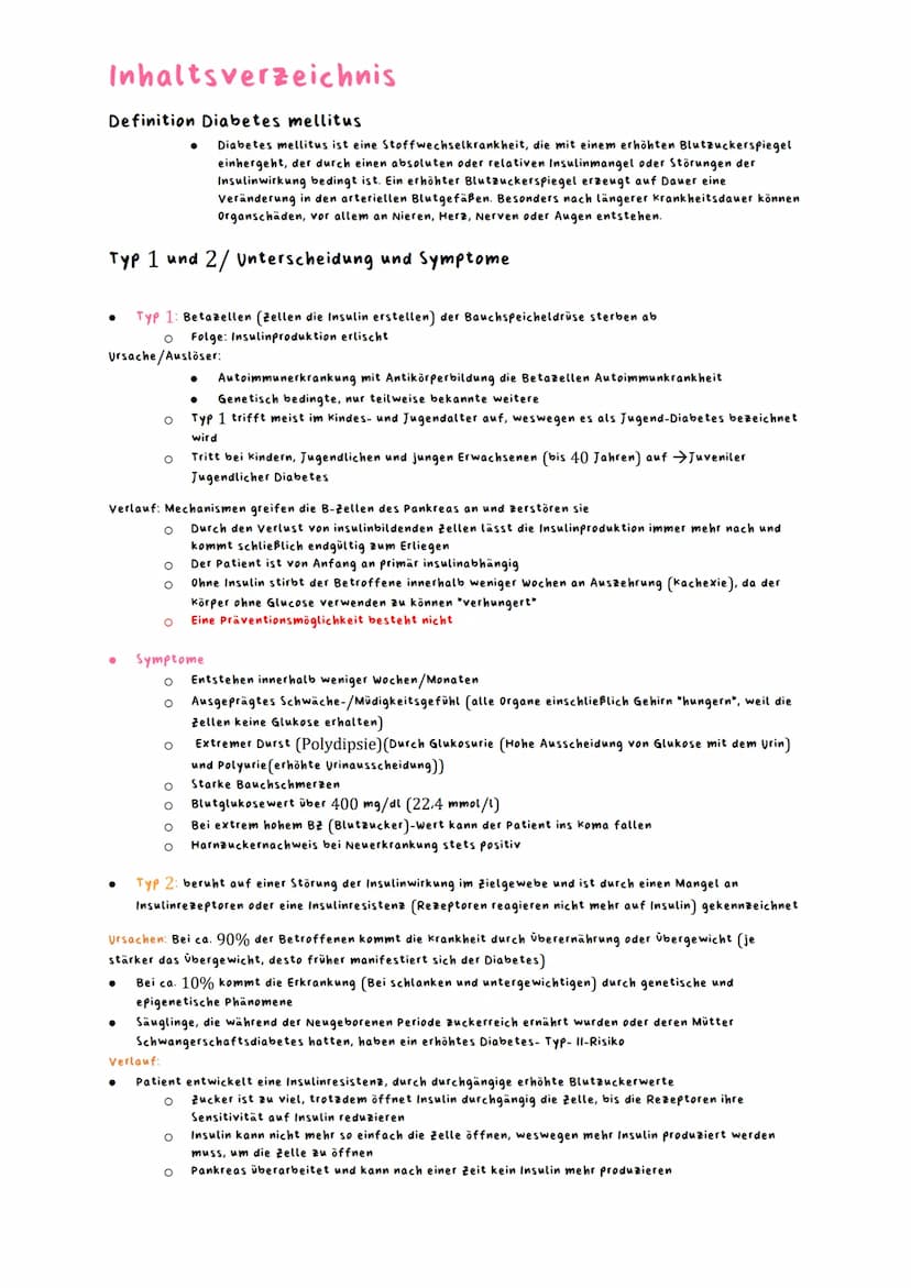 Lernzettel Abitur Gesundheit Diabetes
Name:
Lernzettel Abitur Gesundheit Diabetes
Diabetes
Fach: Gesundheit und Soziales
Thema Diabetes
H
T2