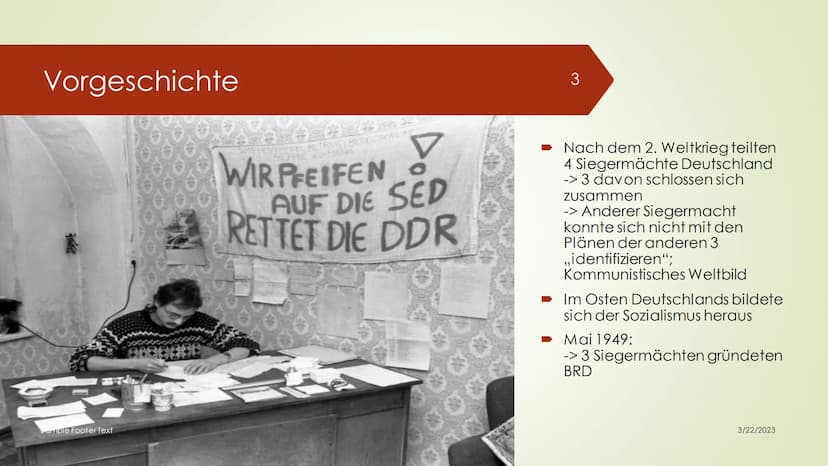 
<p>Die DDR war ein Staat, der von 1949 bis 1990 existierte und offiziell als Deutsche Demokratische Republik bekannt war. In diesem Beitrag