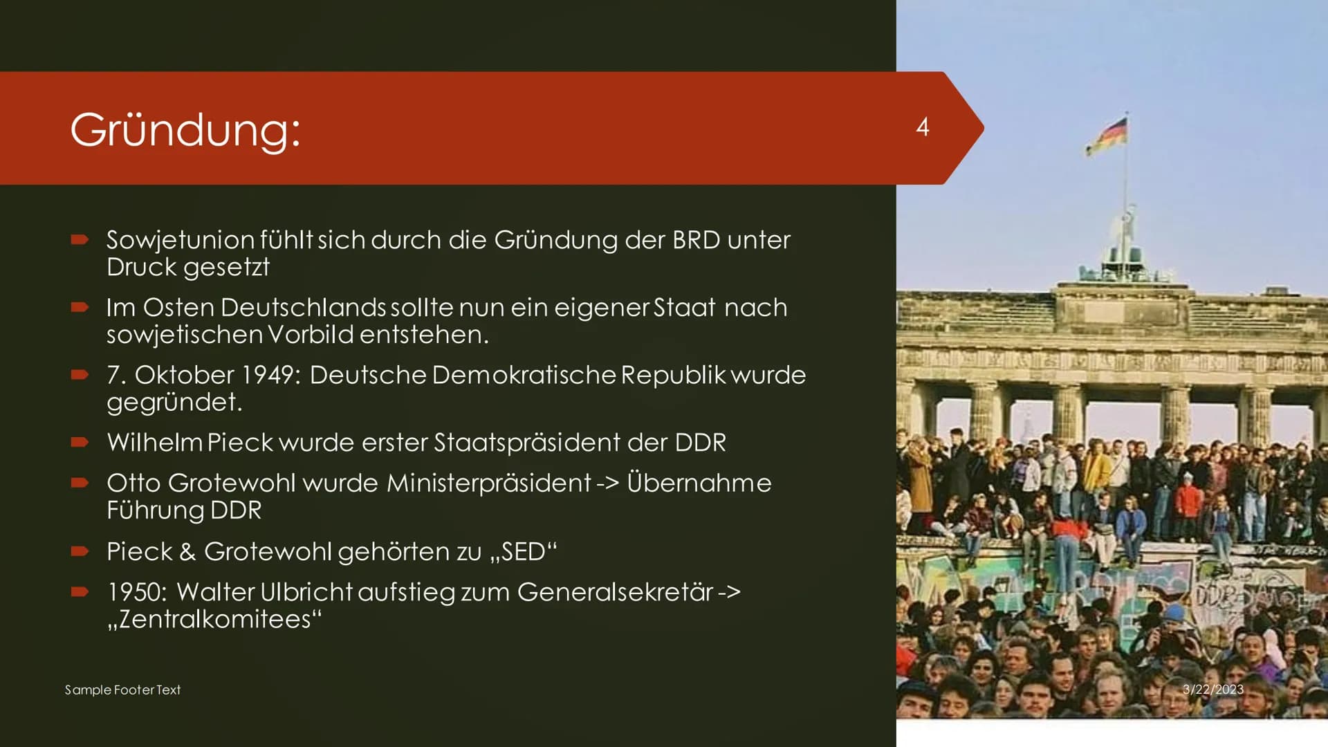 
<p>Die DDR war ein Staat, der von 1949 bis 1990 existierte und offiziell als Deutsche Demokratische Republik bekannt war. In diesem Beitrag