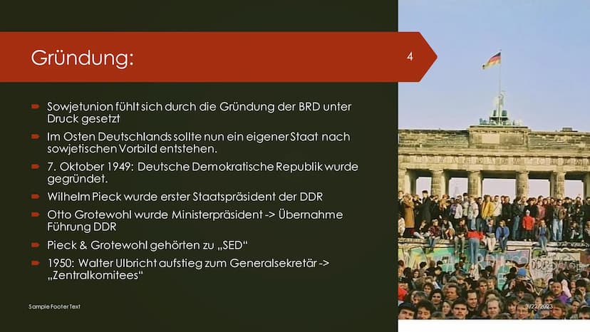 
<p>Die DDR war ein Staat, der von 1949 bis 1990 existierte und offiziell als Deutsche Demokratische Republik bekannt war. In diesem Beitrag